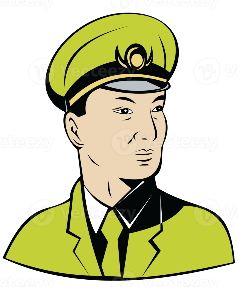 Free Asian military army officer 13184314 PNG with Transparent Background