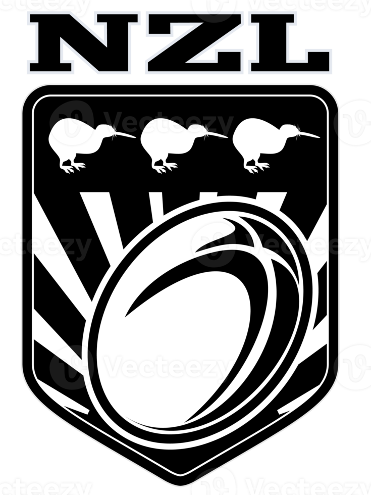 escudo de la liga de rugby de kiwi de nueva zelanda png