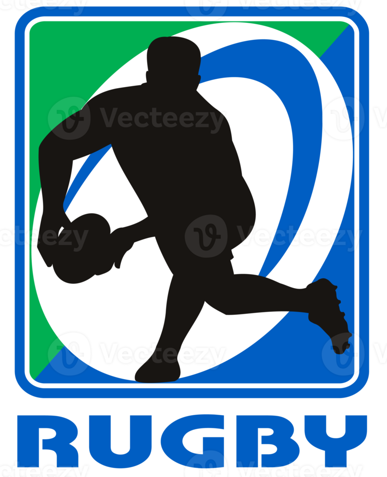 Rugby player passing ball facing front png