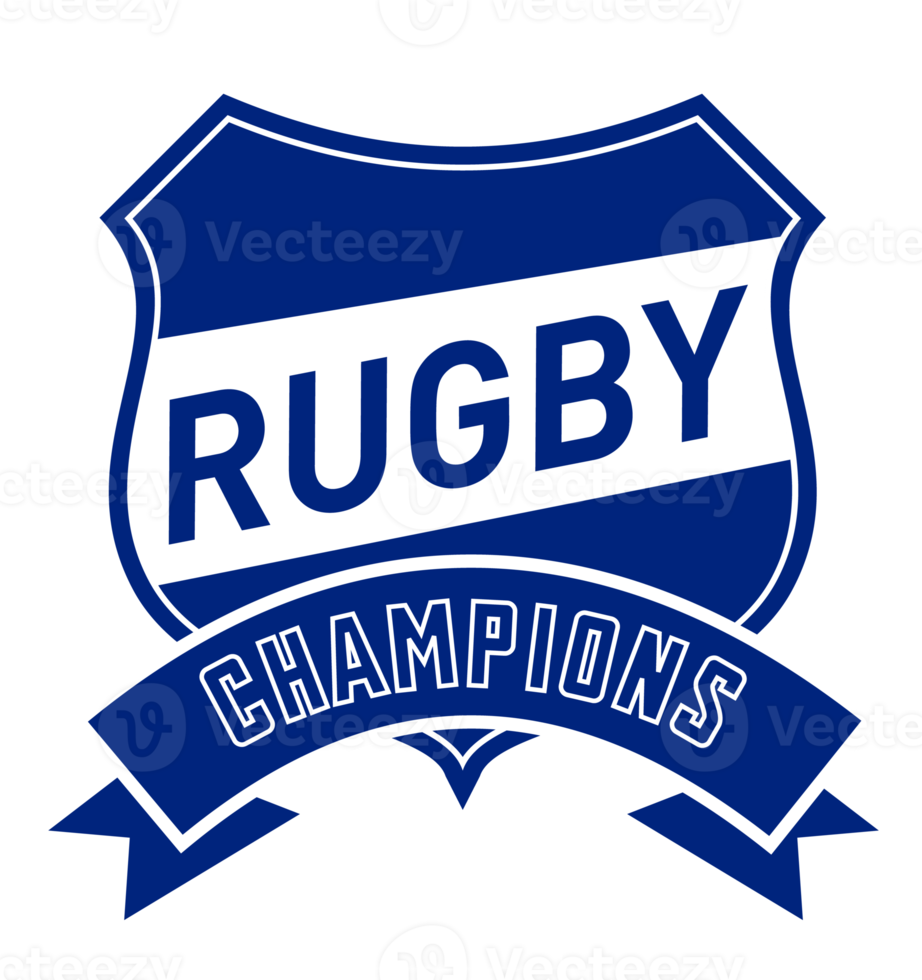 escudo de campeões de rugby png