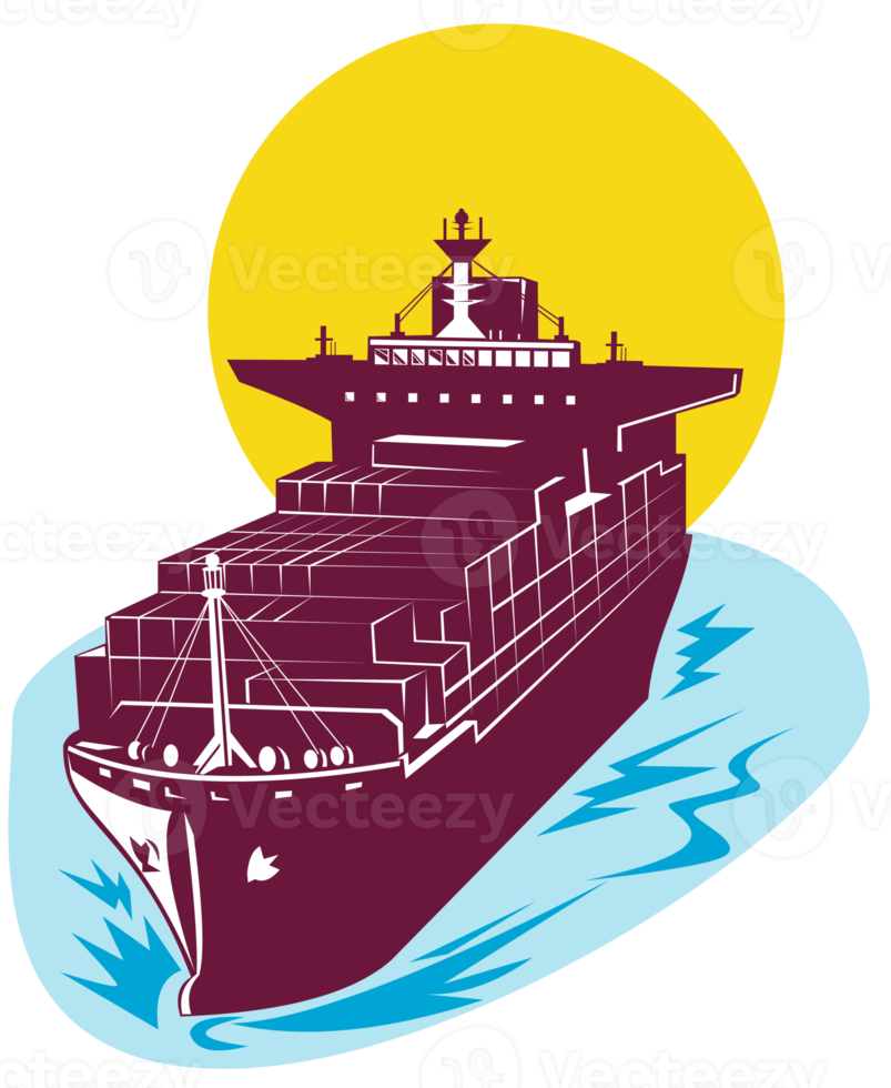 container vrachtschip png