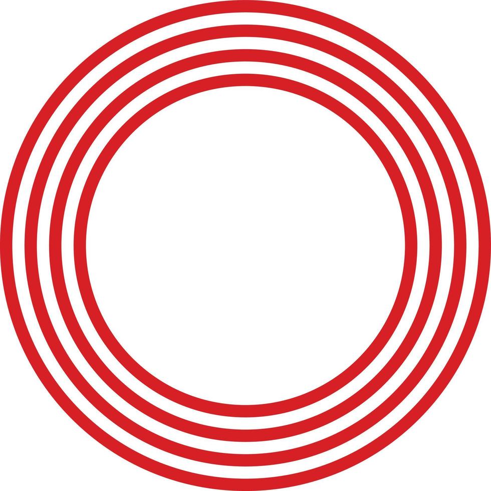 circle design red and white vector