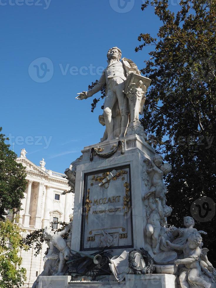 Mozart Monument in Vienna photo