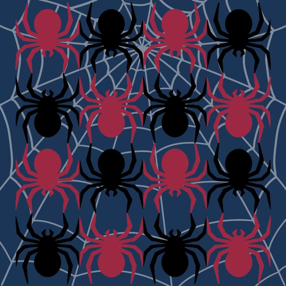 web y araña. ilustración para halloween vector