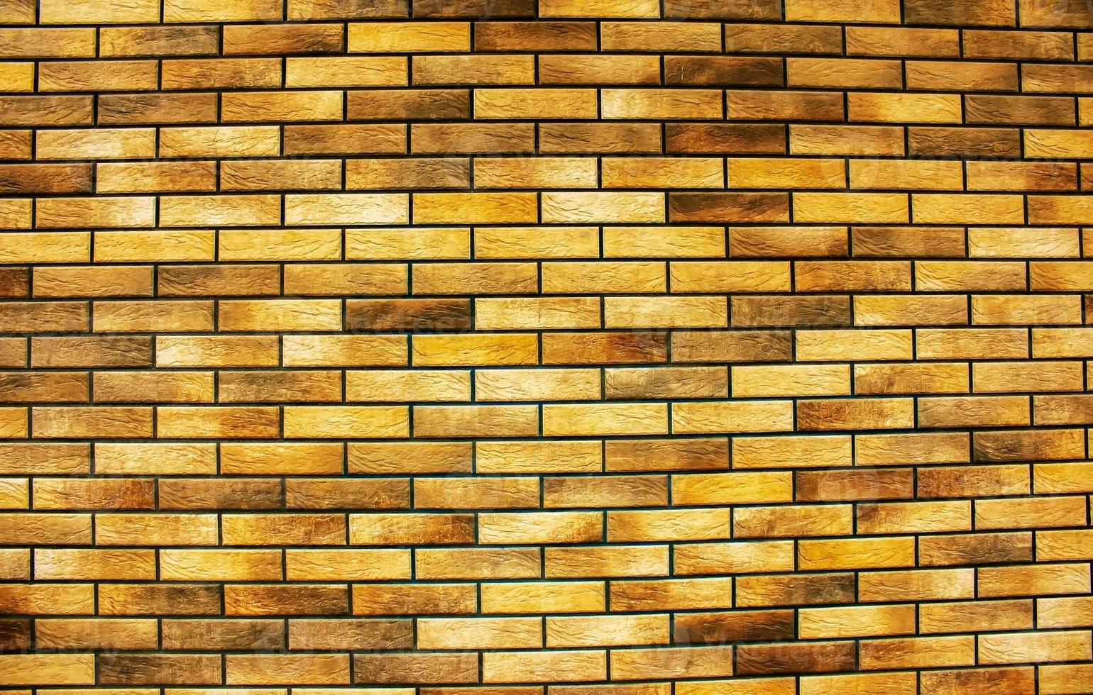 Brown brick texture or background. Background of empty brick basement wall. photo