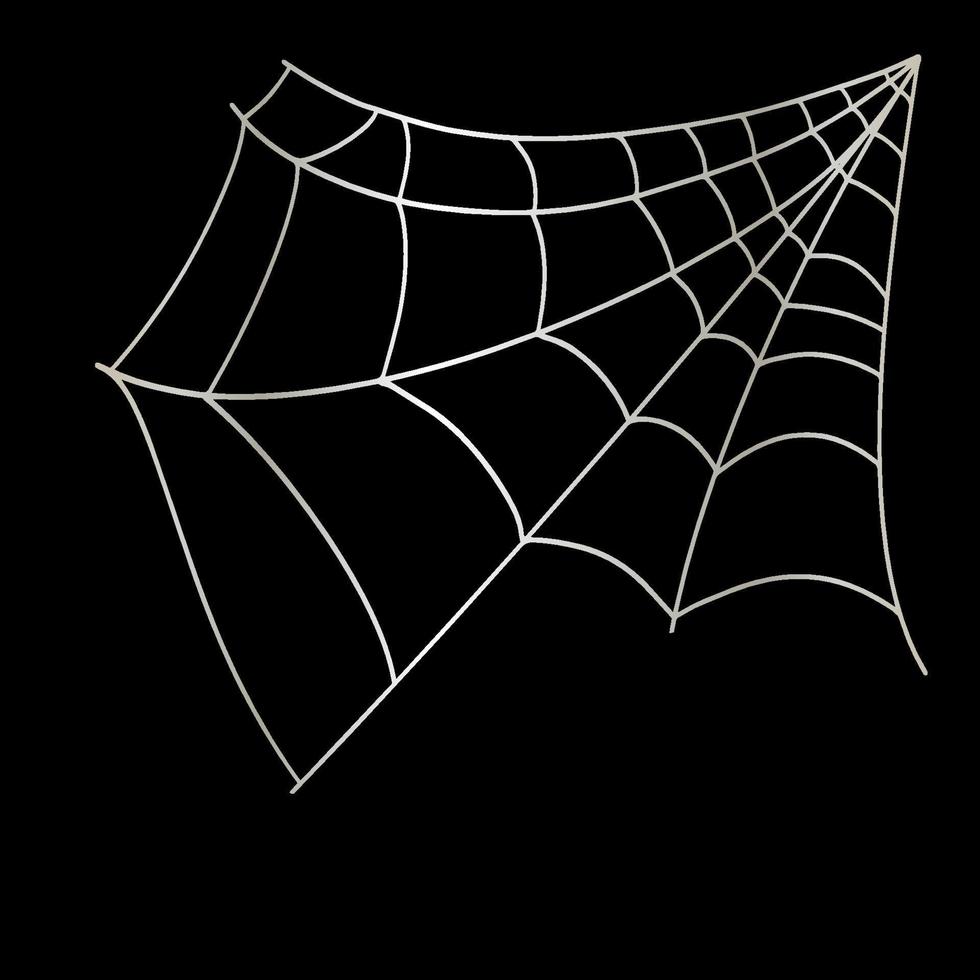 un conjunto de iconos web de garabatos resaltados en un fondo negro. un símbolo de halloween. boceto de una ilustración de stock vectorial vector