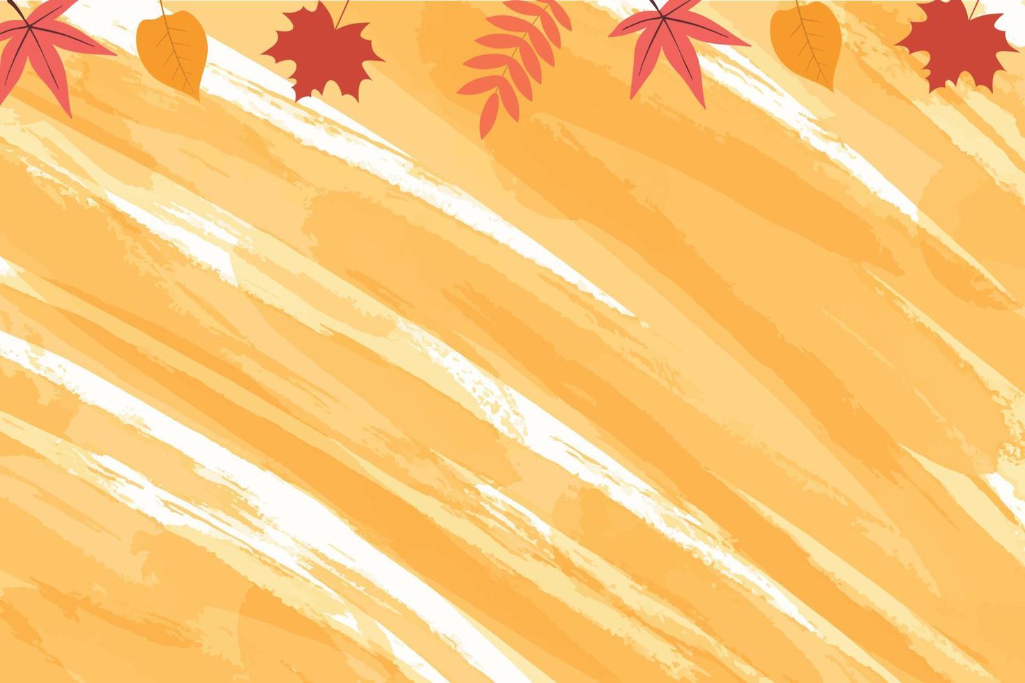 Abstract floral illustration. Background with falling autumn leaves vector
