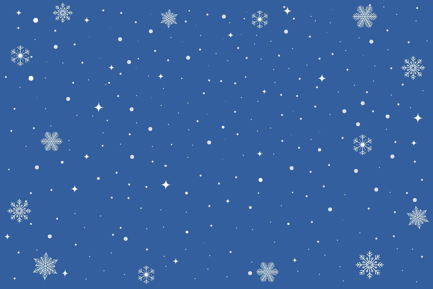 Bright colorful background with white snowflakes vector