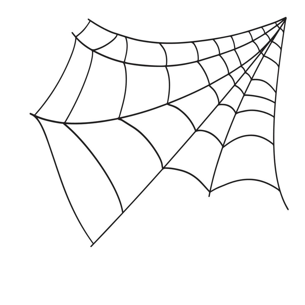 un conjunto de iconos web de garabatos resaltados en un fondo negro. un símbolo de halloween. boceto de una ilustración de stock vectorial vector
