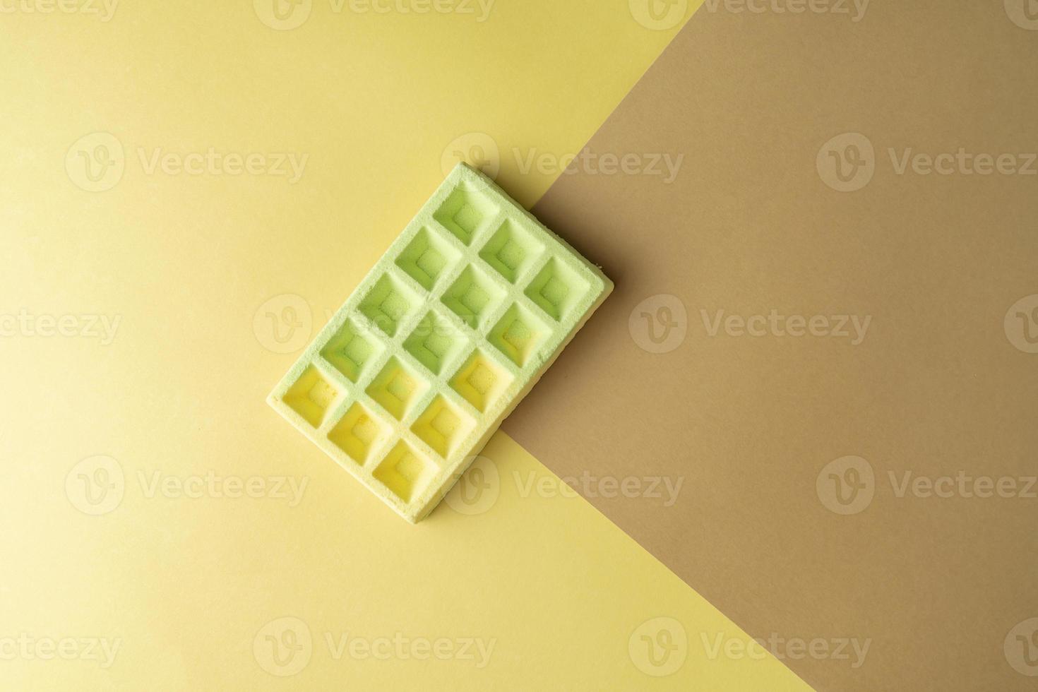 A body care bath bomb for spa procedures lying on a colorful background photo