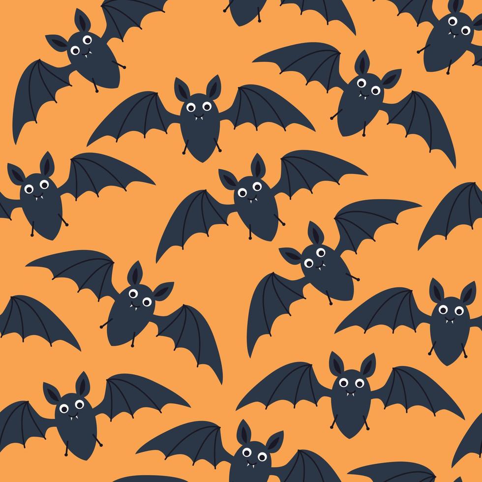 Pattern with bats for Halloween vector