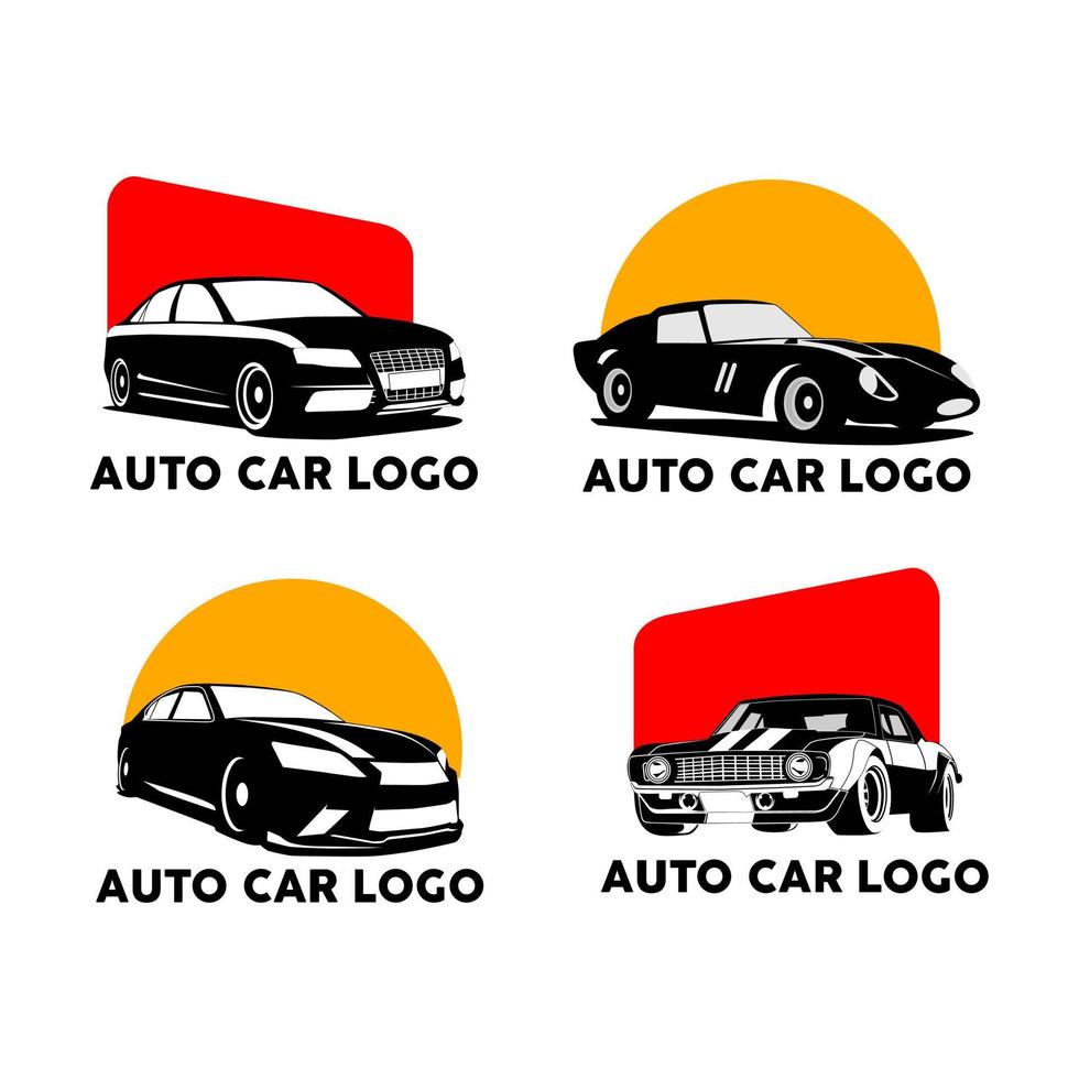 vector de conjunto de logotipo de coche automático