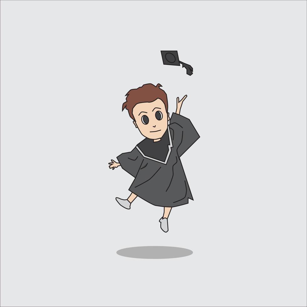 Illustration Cute Graduation vector