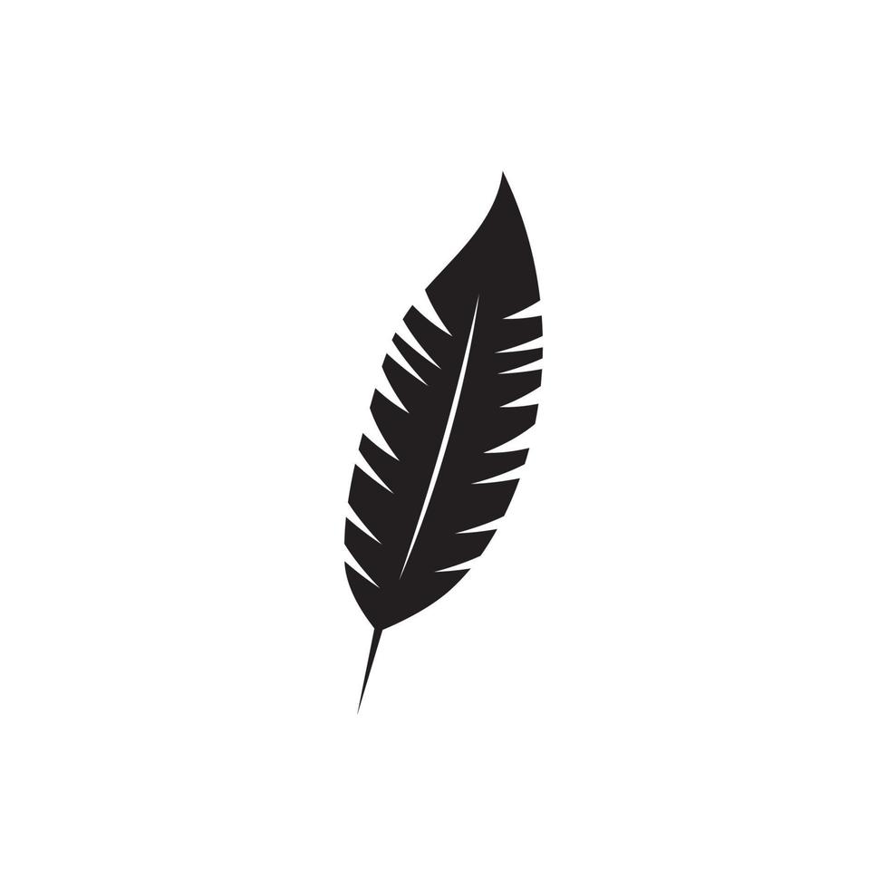 Feather logo vector template