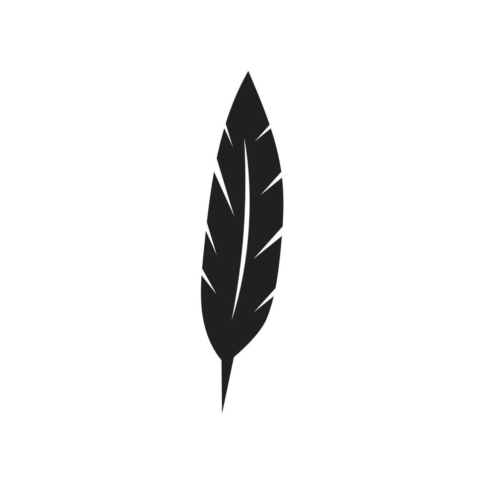 Feather logo vector template