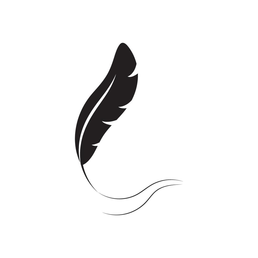 Feather logo vector template