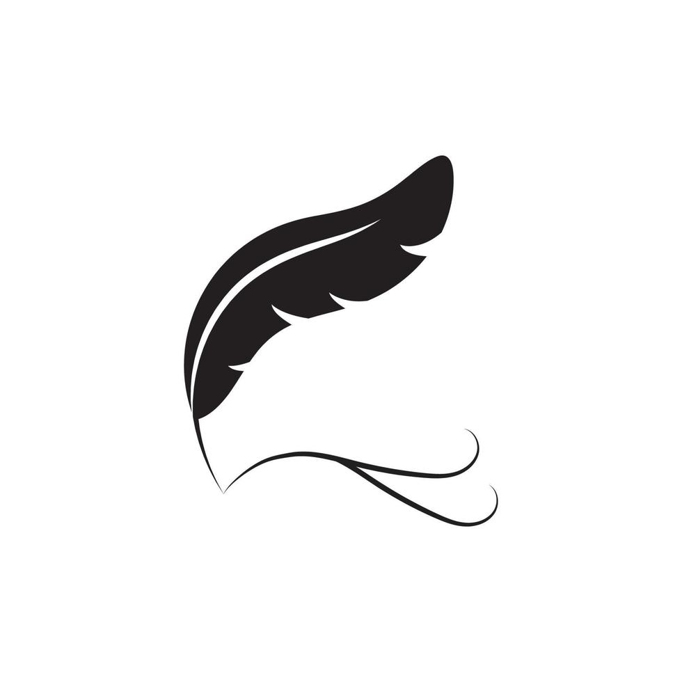 Feather logo vector template