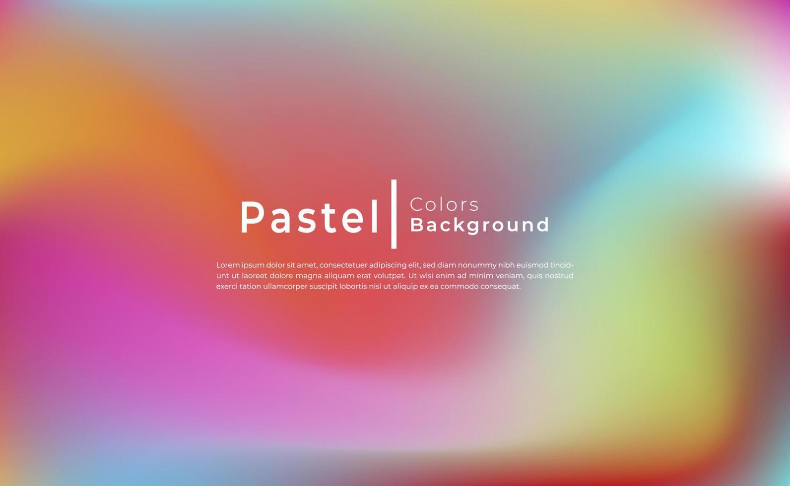 Dynamic Pastel Gradient Color Background. Suitable for Landing Pages, Background Decorations, Banners, Advertising Promotions and More. vector