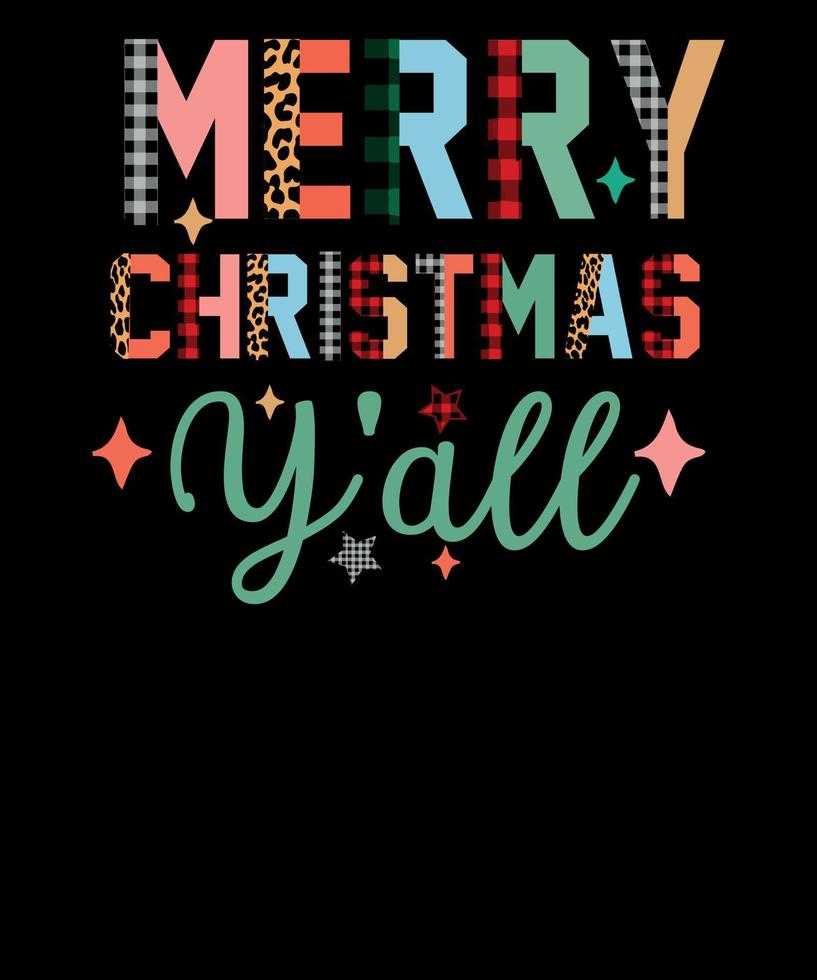 Merry Christmas Quotes Sublimation T shirt Design vector