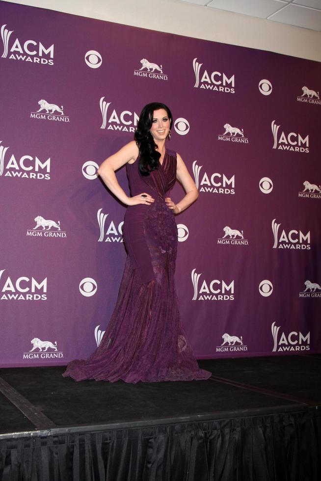 LAS VEGAS - APR 1 - Shawna Thompson in the press room at the 2012 Academy of Country Music Awards at MGM Grand Garden Arena on April 1, 2010 in Las Vegas, NV photo