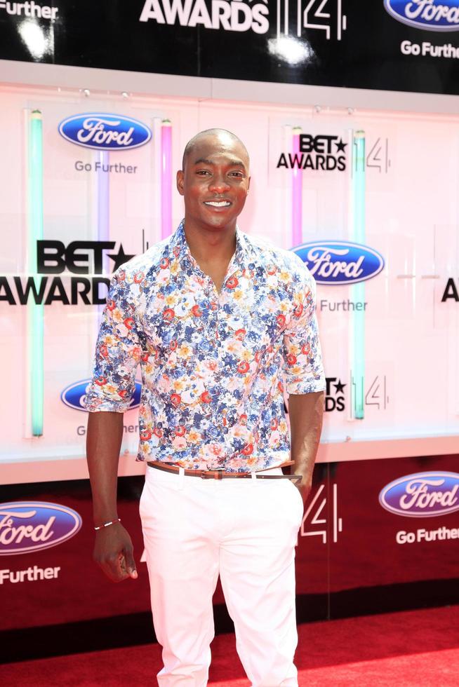 LOS ANGELES - JUN 29 - B.J. Britt at the 2014 BET Awards - Arrivals at the Nokia Theater at LA Live on June 29, 2014 in Los Angeles, CA photo