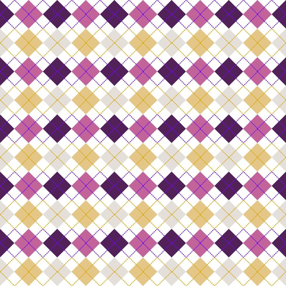 beautiful argyle pattern seamless background design vector