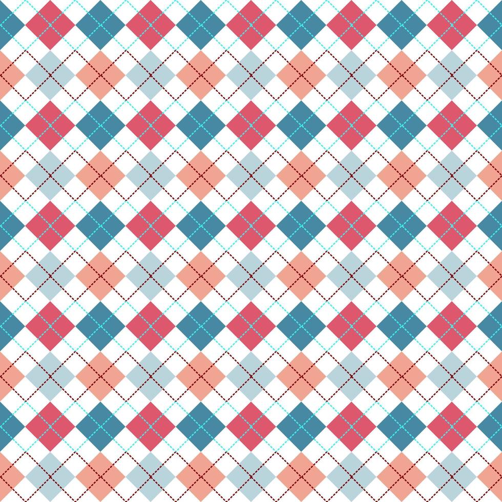 beautiful argyle pattern seamless background design vector