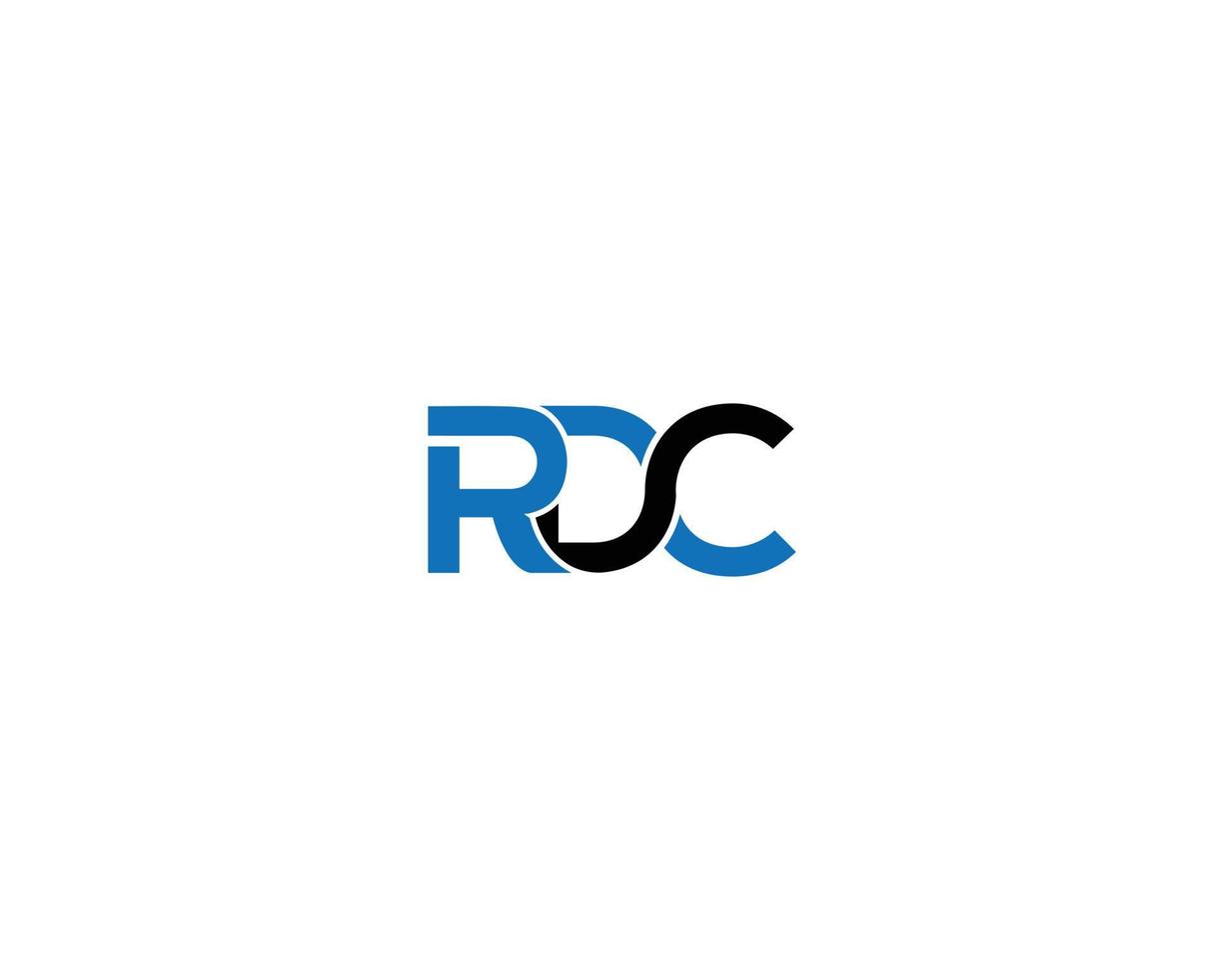 Letter RDC Creative Logo Design Vector Icon Concept Template.