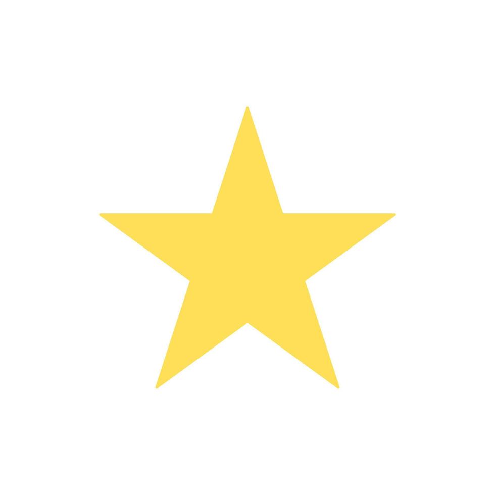 icono de estrella sobre fondo blanco vector