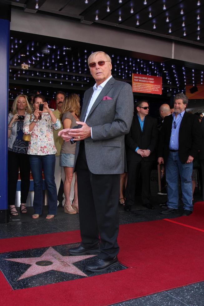 LOS ANGELES - APR 5 - Adam West at the Adam West Hollywood Walk of Fame Star Ceremony at Hollywood Blvd. on April 5, 2012 in Los Angeles, CA photo