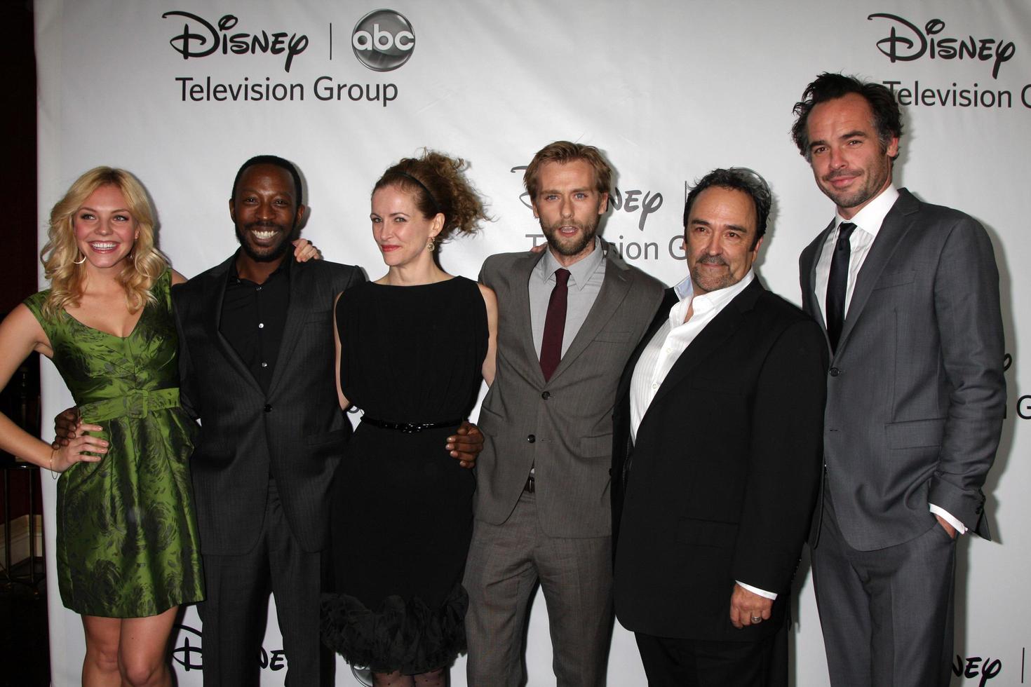 LOS ANGELES - JAN 10 -  The River Cast - Eloise Mumford, Shaun Parkes, Leslie Hope, Joe Anderson, Daniel Zacapa, Paul Blackthorne arrives at the ABC TCA Party Winter 2012 at Langham Huntington Hotel on January 10, 2012 in Pasadena, CA photo