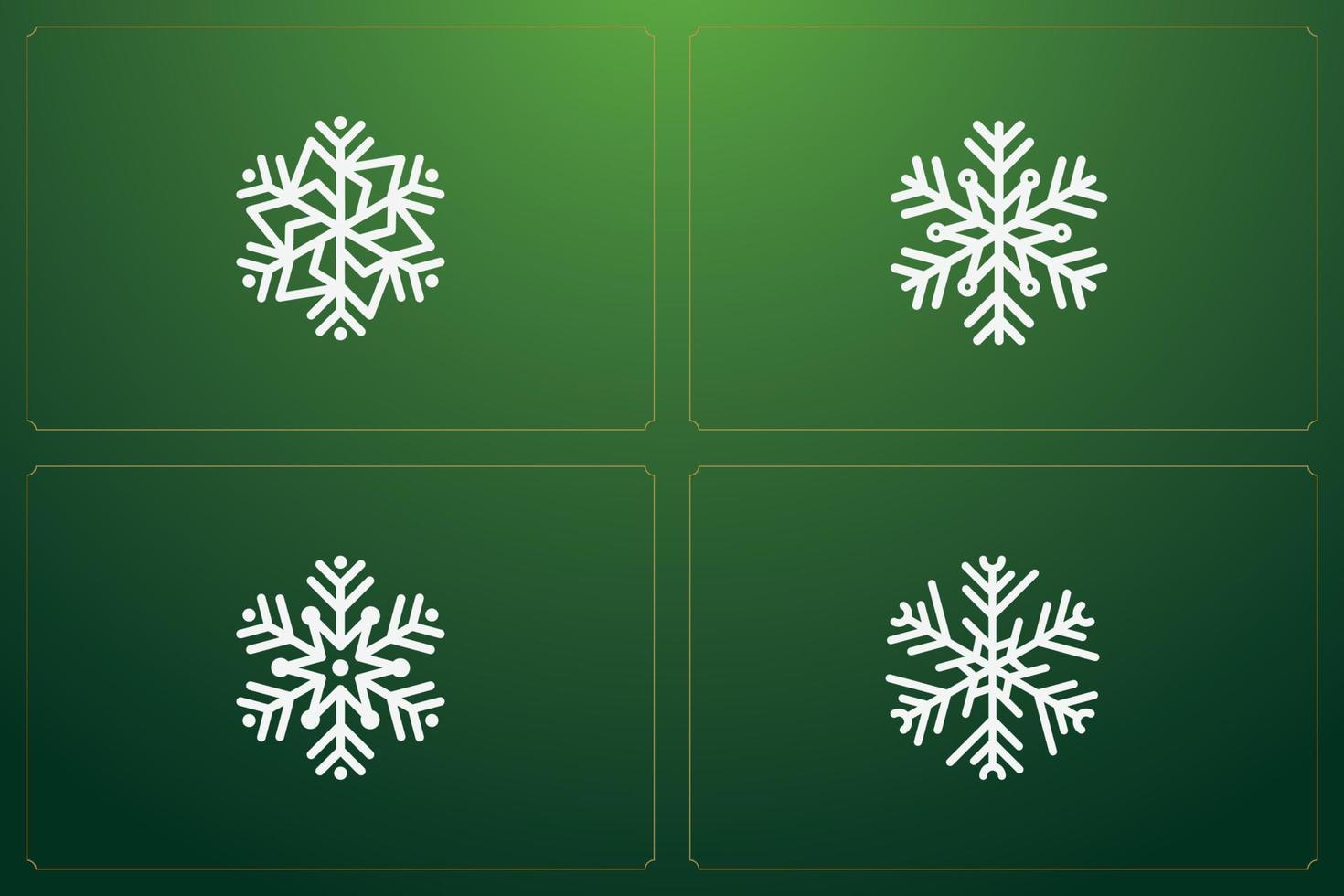 Christmas Snowflakes Happy Holiday Vector Illustration