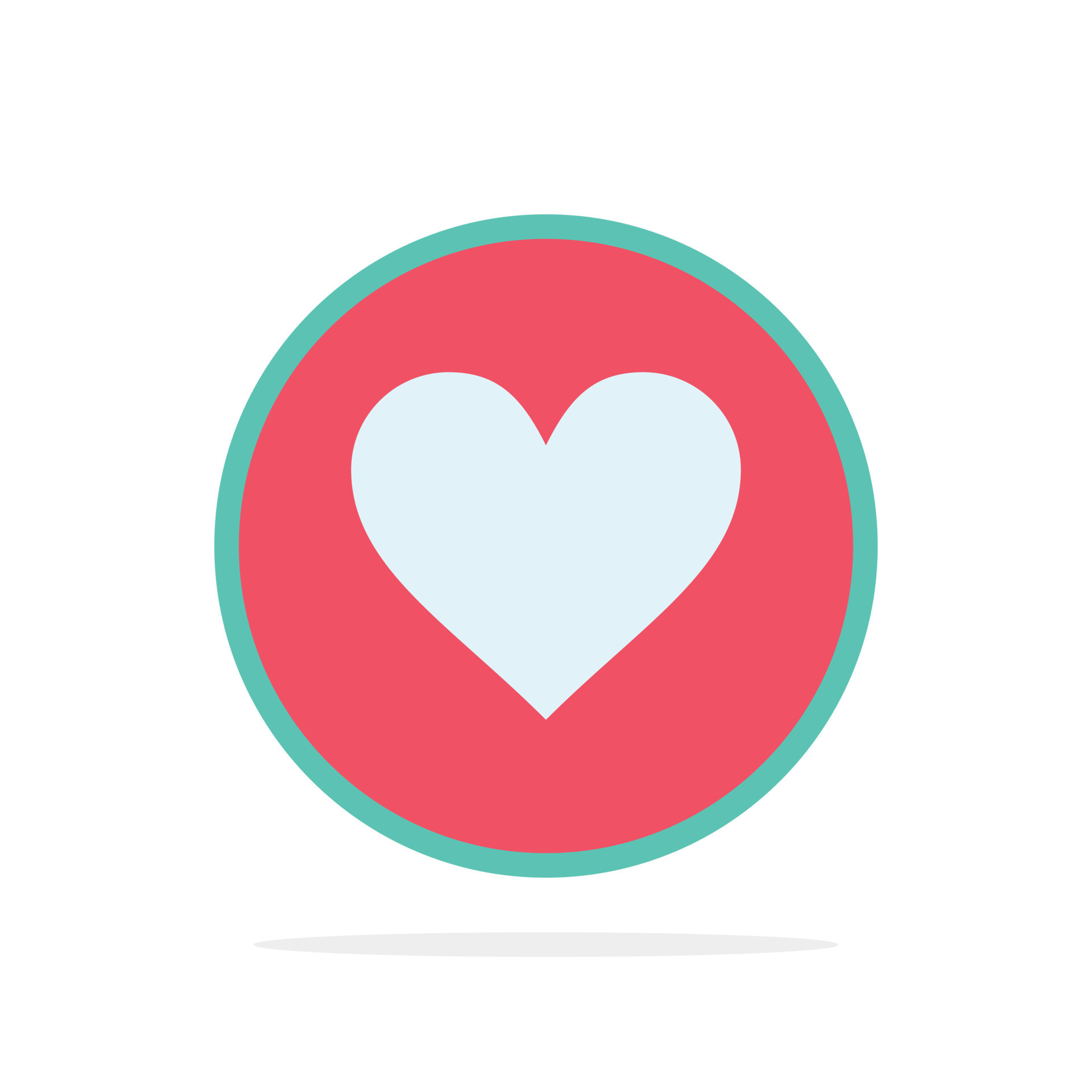 Love Heart Favorite Crack Abstract Circle Background Flat color Icon