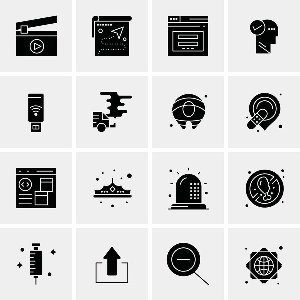 16 Business Universal Icons Vector Creative Icon Illustration to use in web and Mobile Related proje