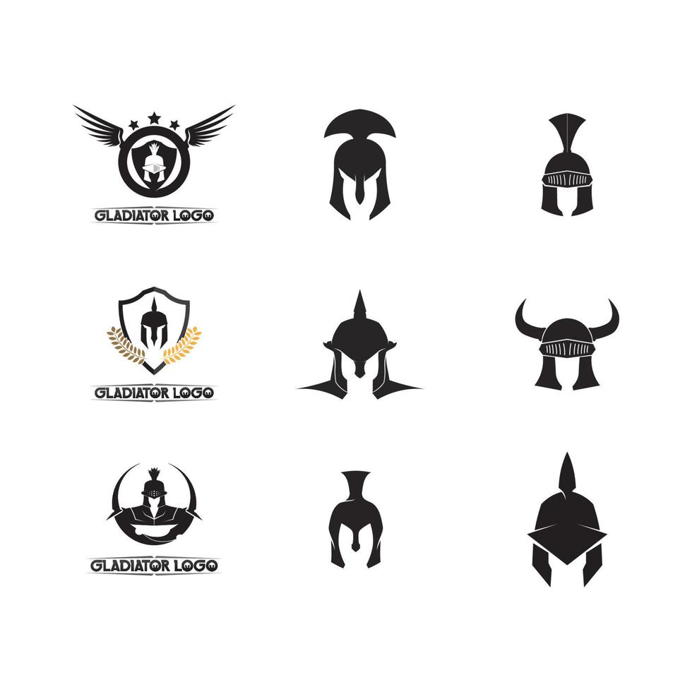 spartan logo icon designs vector