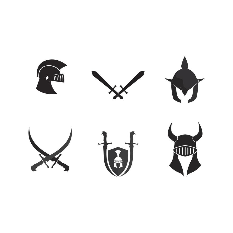 vector de diseños de iconos de logotipo espartano