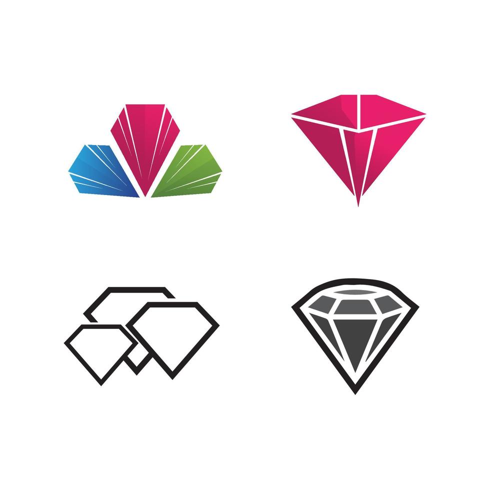 plantilla de logotipo de diamante vector