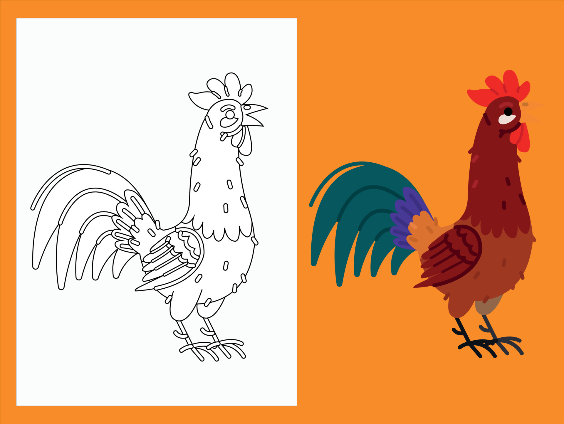 Coloring Page Free Vector 13190888 Vector Art at Vecteezy