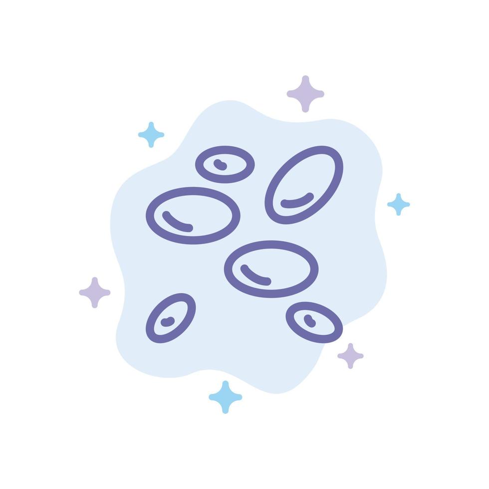 Hematology Wbcs White Blood Cells White Cells Blue Icon on Abstract Cloud Background vector