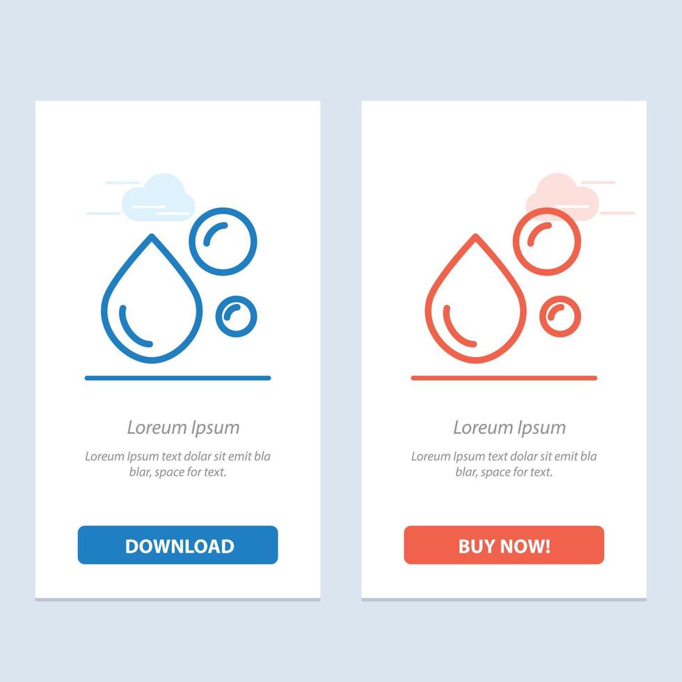 Fatty Acid Fish Oil Healthy Fat Natural Oil Omega  Blue and Red Download and Buy Now web Widget Card vector
