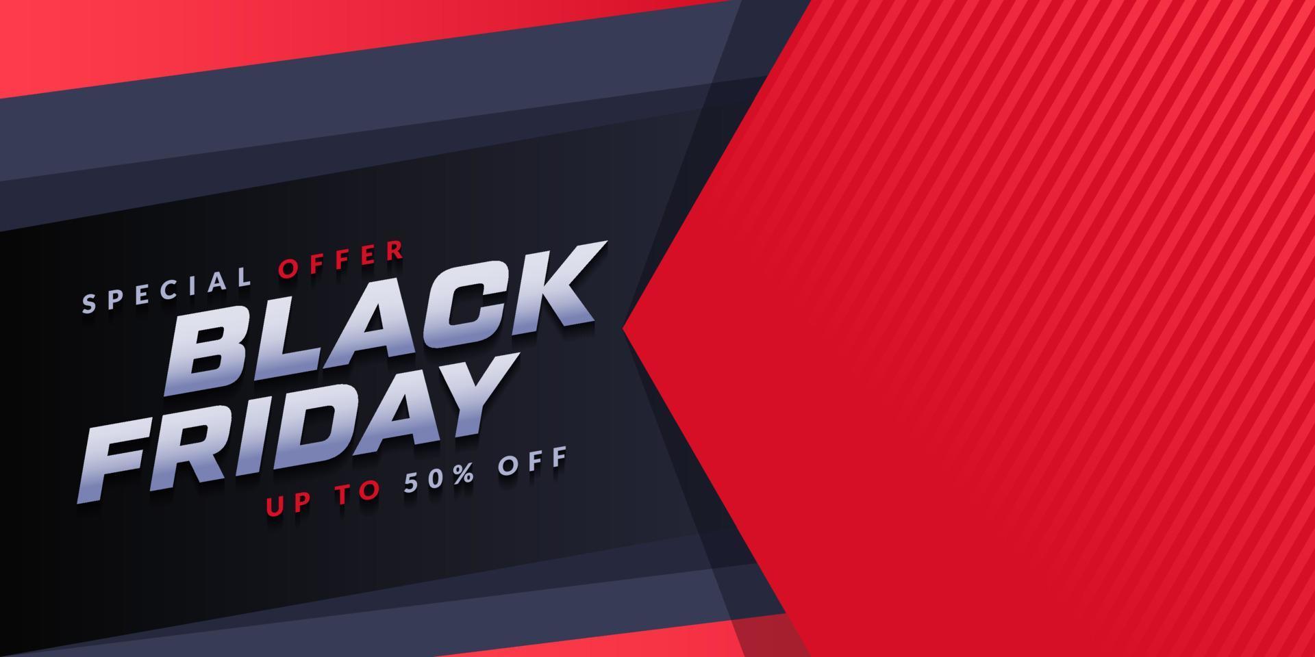 Black friday sale banner design, vector design background for media promotion and social media post with copy space for add photo product