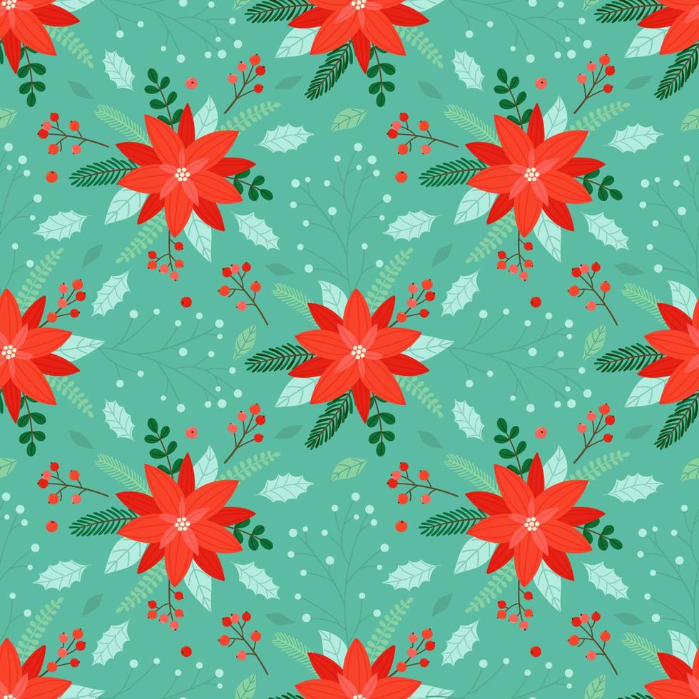 patrón de navidad sin costuras con flores de nochebuena, ramas y bayas sobre un fondo verde claro. fondo vectorial para embalaje navideño, tela, textil, papel de regalo 13191575 Vector en Vecteezy patrón de navidad sin costuras con flores de nochebuena, ramas y bayas sobre un fondo verde claro. fondo vectorial para embalaje navideño, tela, textil, papel de regalo 13191575 Vector en Vecteezy