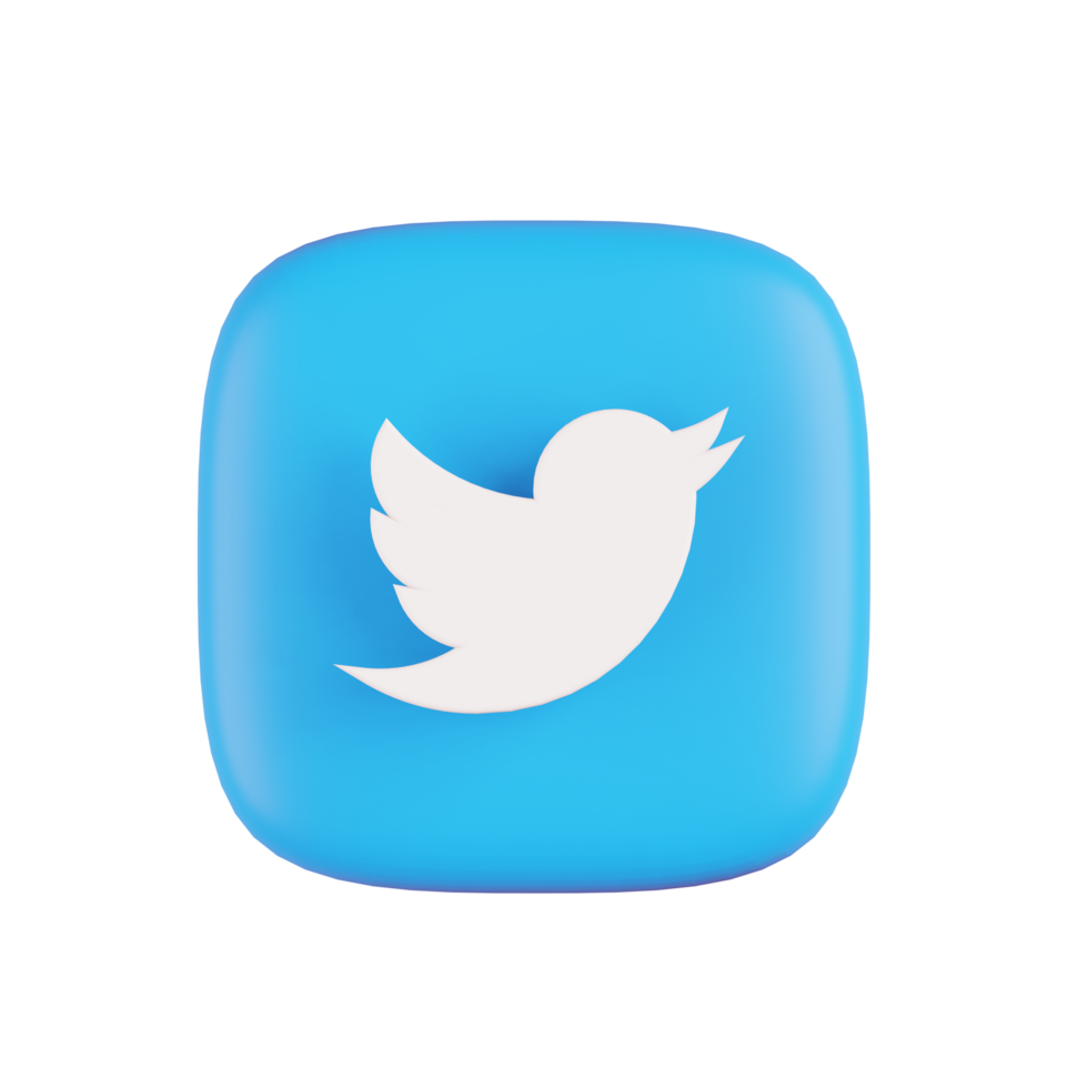 Twitter 3d Illustration png