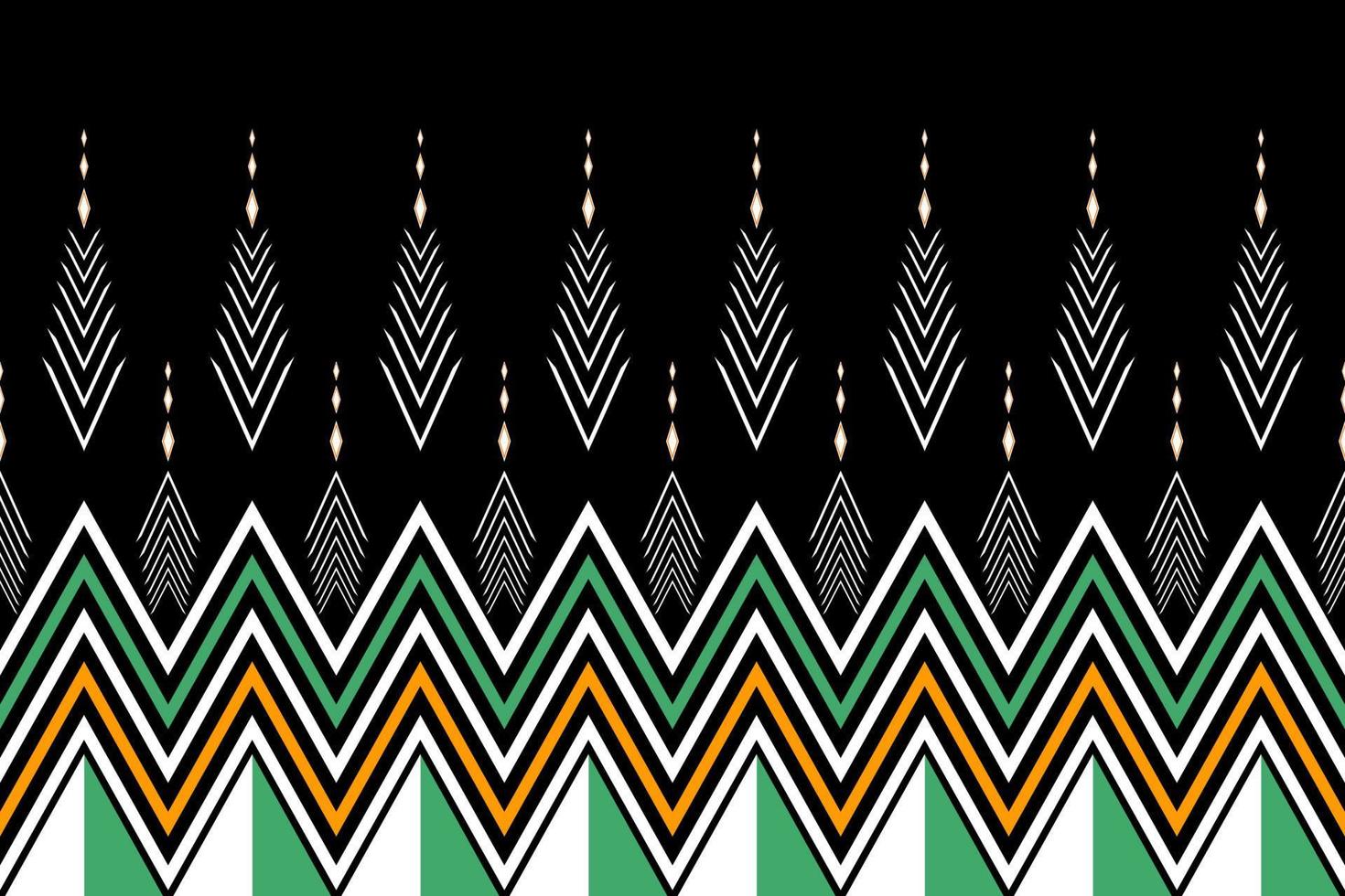 Geometric ethnic oriental seamless pattern traditional Design for background,carpet,wallpaper.clothing,wrapping,Batik fabric,Vector illustration.embroidery style vector