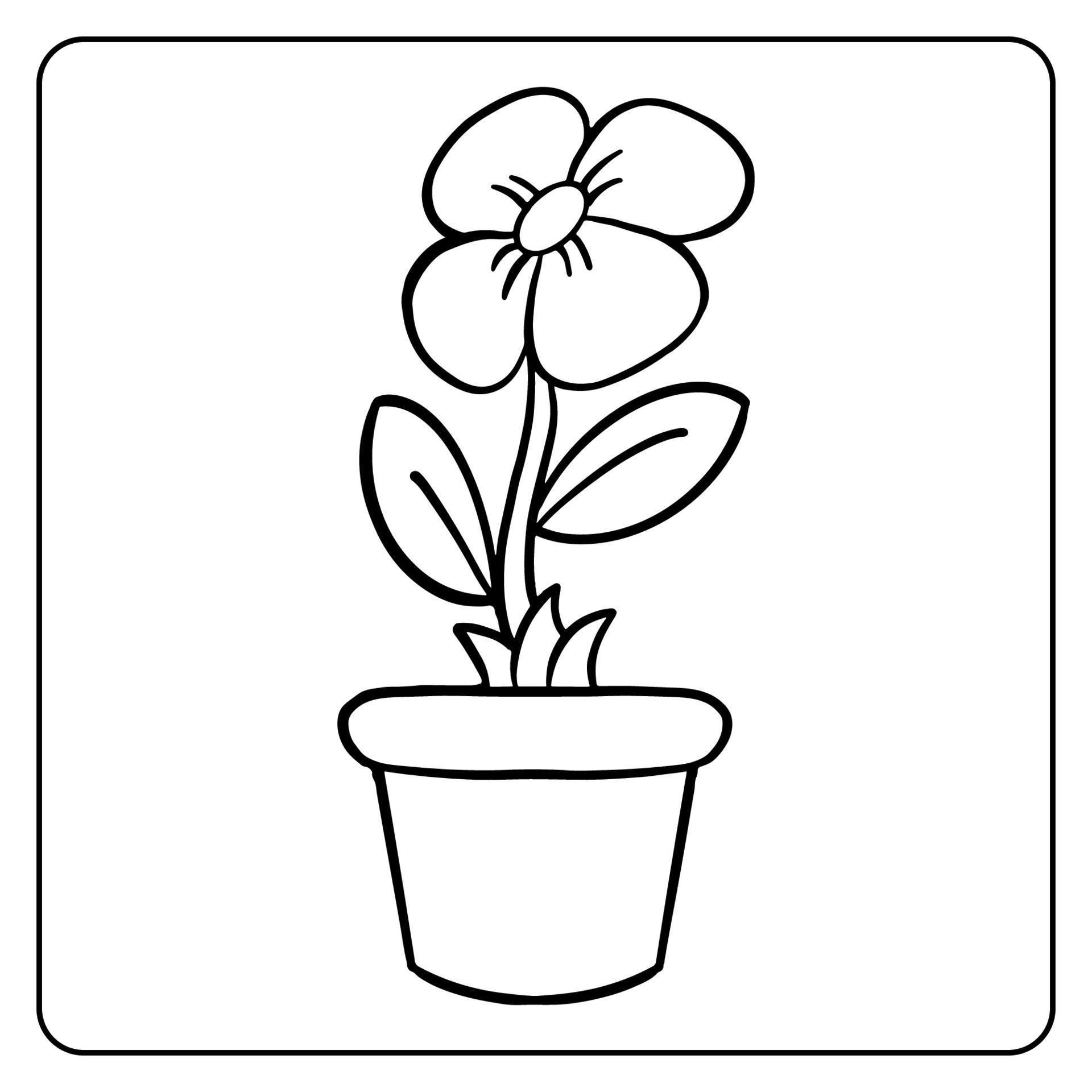 flower line art coloring page 13191822 Vector Art at Vecteezy