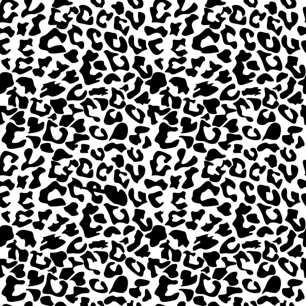 patrón sin costuras con adorno de tigre. piel de tigre, jaguar, leopardo, guepardo, pantera. fondo de camuflaje sin costuras en blanco y negro. patrón vectorial de piel de tigre. vector