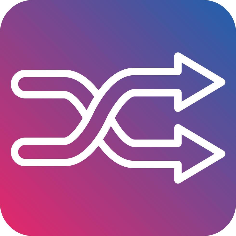 Shuffle Icon Style vector