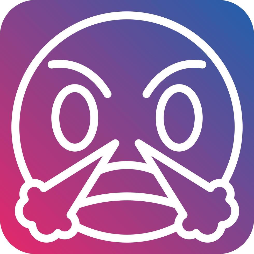 Angry Icon Style vector