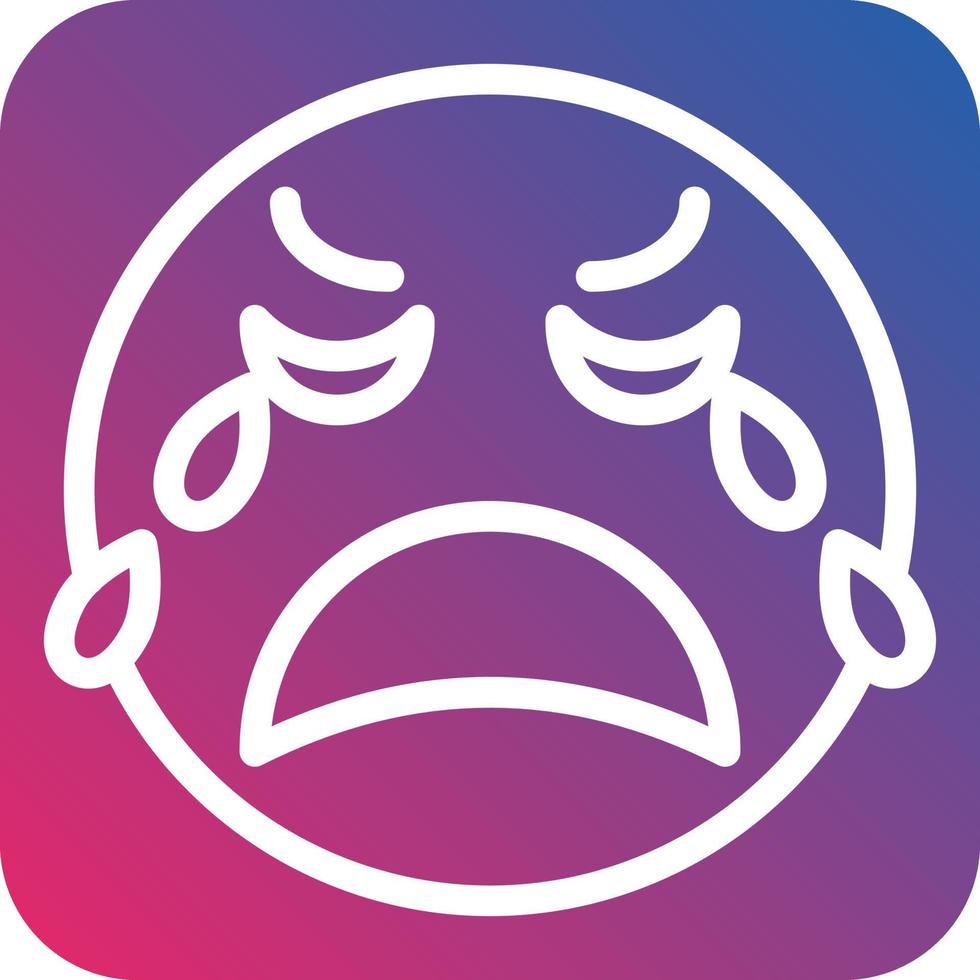 Crying Icon Style vector