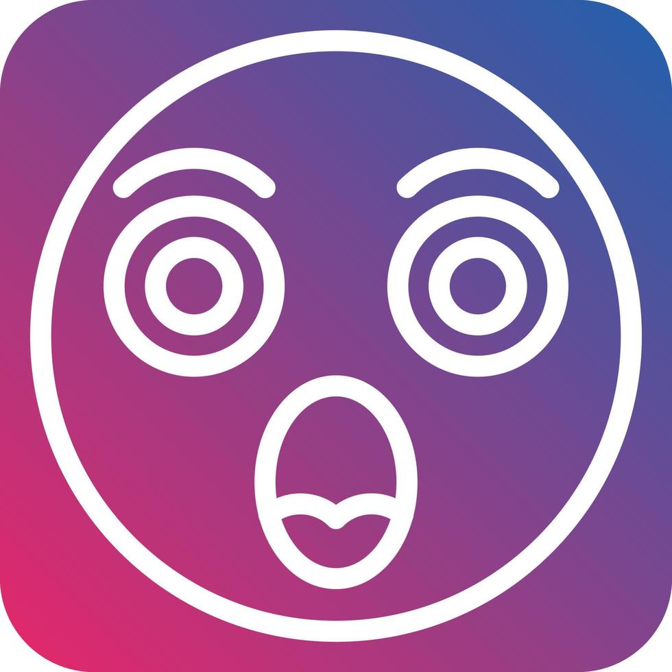 Shocked Icon Style vector